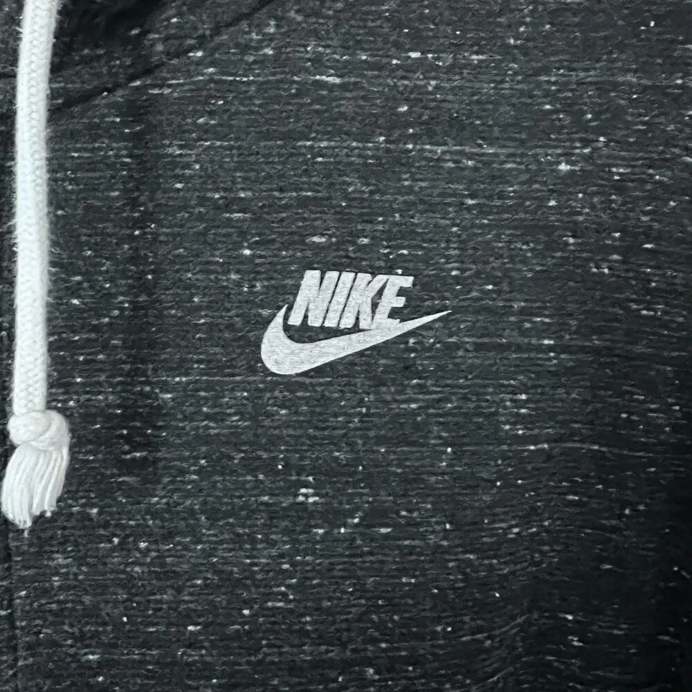 Nike Women's 3X Dark Gray Heather Gym Full Zip Hoodie Sweatshirt Jacket